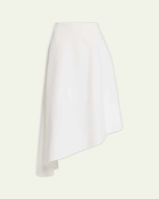 Finesse Crepe Asymmetric Skirt